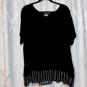 Como Vintage short sleeve black shirt- Size 2x